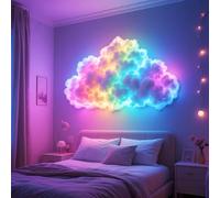 Growalleter DIY USB-Powered Thundercloud Led Light Decor, 3D Thundercloud Night Light, Fancy Multicolor Chasing Ambient Cloud Lamp for Ceiling Bedroom Cool Things for Bedrooms (200CM)