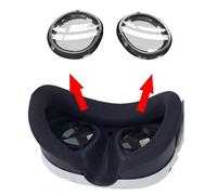 Growalleter for Meta Quest 3 Accessories-Magnetic Eyeglass Frames, VR Lens Protector Frame for Quest 3 Headset, Anti-Scratches Glass Spacer Protector for Quest 3 Glasses (With anti-blue light lenses)