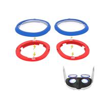 Growalleter for Meta Quest 3 Accessories-Magnetic Eyeglass Frames, VR Lens Protector Frame for Quest 3 Headset, Anti-Scratches Glass Spacer Protector for Quest 3 Glasses (Anti-Blue Light Model-BU&RD)