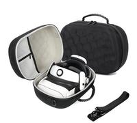 Growalleter Hard Case for Meta Quest 3S/Quest 3, Portable Travel Protective Case for BOBOVR S3 Pro/Kiwi Design Battery Head Strap, Controllers & VR Accessories, with Adjustable Handstrap (XL)