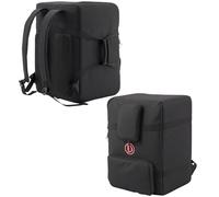Growalleter Speaker Carry Case Compatible with Marshall Bromley 450, Protective Travel Bag with 8mm EPE Foam Lining, Breathable Back and Shoulder Straps, Large Storage for Mic and Accessories, Black