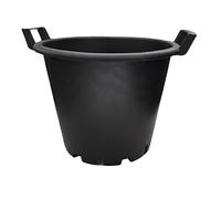 Growcery Heavy Duty Round Plastic Plant Pots - Sturdy 30L & 60L with Handles, Containers for Indoor Outdoor Gardening (1, 60L)