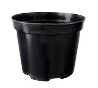 Growcery Round Black Plant Pots - Durable Plastic Nursery Pots for Indoor & Outdoor Gardening | Sizes: 1L, 3L, 5L, 7.5L, 10L, 15L, 20L, 25L | Ideal for All Plants (Round 5pcs, 10L)
