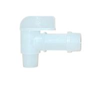 GROWDOTS White Durable Plastic Faucet Spigot Drum Faucet Flow 3/4 Faucet for Drums Jugs Polyethylene Material Barrel Faucet Replacement Spigot 1 Pack