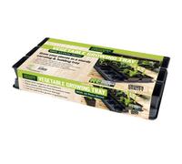 Growers Choice by Tildenet Growers Choice Vegetable Growing Tray 18 X 9Cm Square Pots Reusable Durable Plastic Seedling Starter Tray