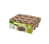 Growers Choice by Tildenet Peat Free Fibre Pot Strips 5Cm, 72 Pots, Biodegradable, Compostable, Ideal For Seedlings & Cuttings 2 X Pack 3