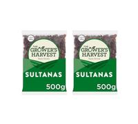 Grower's Harvest Turkish Sultanas 2 x 500g | Premium Quality Dried Fruit | Ideal for Baking, Cooking & Snacking