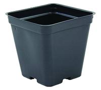 Grower's Solution Square Greenhouse Pots 3.5 inch x 3.5 inch- Black - Plastic - Deep - Case of 450