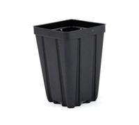 Grower's Solution Square Greenhouse Pots 3.5 inch x 5 inch- Black - Plastic - Deep - Qty 50