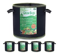 Growerz® 20L Fabric Grow Pot (DIA30.5 x H28cm) - Durable Non-Woven PET Plant Container for Air Pruning, Root Health & Drainage - Reusable Pot for Indoor/Outdoor Gardening