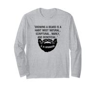 Growing A Beard Is Natural & Manly C. H. Spurgeon Quote Long Sleeve T-Shirt