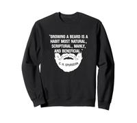 Growing A Beard Is Natural & Manly C. H. Spurgeon Quote Sweatshirt