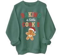 Growing A Little Cookie Sweatshirt Baking A Little Cookie Shirt Sweatshirt Christmas Pregnancy Announcement Hoodie Green