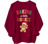 Growing A Little Cookie Sweatshirt Baking A Little Cookie Shirt Sweatshirt Christmas Pregnancy Announcement Hoodie Claret