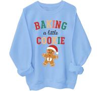 Growing A Little Cookie Sweatshirt Baking A Little Cookie Shirt Sweatshirt Christmas Pregnancy Announcement Hoodie Carolina Blue