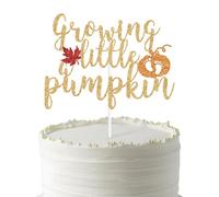 Growing a Little Pumpkin Cake Topper, A Little Pumpkin is on the Way, Fall Pumpkin Baby Shower, Autumn Halloween Gender Reveal/1st Birthday Party Decorations
