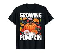 Growing A Little Pumpkin Fall Pregnancy Announcement Reveal T-Shirt