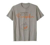 Growing A Little Pumpkin Pregnancy Reveal Halloween T-Shirt