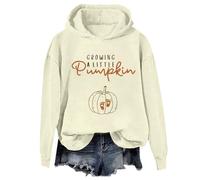Growing A Little Pumpkin Sweatshirt & Hoodie Cute Fall Pumpkin Graphic Halloween Pregnancy Sweater