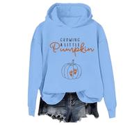 Growing A Little Pumpkin Sweatshirt & Hoodie Cute Fall Pumpkin Graphic Halloween Pregnancy Sweater
