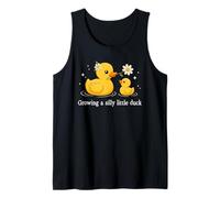 Growing A Silly Little Duck Cute Mama and Baby Duckling Tank Top