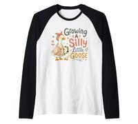 Growing A Silly Little Goose Cozy Pregnancy Announcement Raglan Baseball Tee