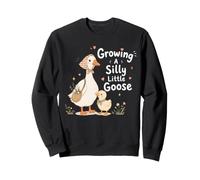 Growing A Silly Little Goose Cozy Pregnancy Baby Shower Sweatshirt