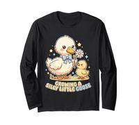Growing a Silly Little Goose Pregnancy Announcement Long Sleeve T-Shirt