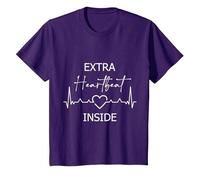Growing A Tiny Human T-Shirt, Youth, Purple, 4T
