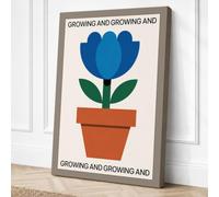 Growing and Growing Canvas Wall Art Print 24x16 Inch