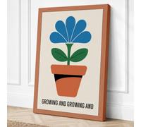 Growing and Growing Canvas Wall Art Print 24x16 Inch