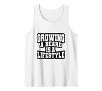 Growing Beard is a Lifestyle Funny Bearded Men Tank Top