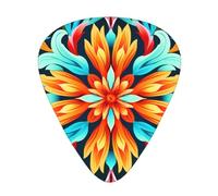 Growing Colorful Wreaths guitar pick set, 3 different thicknesses, 12 pieces for a variety of instruments