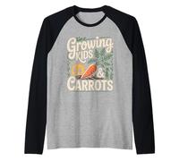 Growing Kids and Carrots Christian Mom Gardening Raglan Baseball Tee
