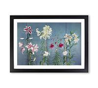 Growing Lilies by Kazumasa Ogawa Framed Print | A2 Black Framed Wall Art | Ready to Hang | Modern Nature Picture | Living Room Bedroom Lounge Office