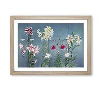 Growing Lilies by Kazumasa Ogawa Framed Print | A2 Oak Framed Wall Art | Ready to Hang | Modern Nature Picture | Living Room Bedroom Lounge Office