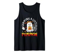 Growing Little Halloween Pumpkin Boo Expecting New Baby Tank Top