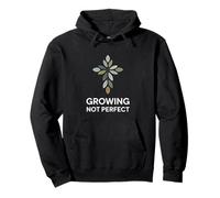 Growing Not Perfect Personal Growth Mindset Pullover Hoodie