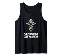 Growing Not Perfect Personal Growth Mindset Tank Top