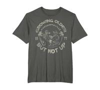 Growing Older But Not Up T-Shirt, Men's Big and Tall, Asphalt Grey, 3X Tall