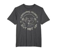 Growing Older But Not Up T-Shirt, Men's Big and Tall, Dark Heather Grey, 3X Tall