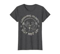 Growing Older But Not Up T-Shirt, Women, Dark Heather Grey, Small
