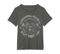Growing Older But Not Up T-Shirt, Women's Plus, Asphalt Grey, 4X