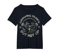 Growing Older But Not Up T-Shirt, Women's Plus, Black, 4X
