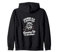 Growing Older Is Inevitable Growing Up Is a Choice Zip Hoodie