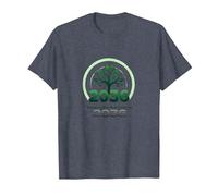 Growing One Year Closer to 2036 Tree Logo T-Shirt, Men, Heather Blue, S