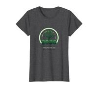 Growing One Year Closer to 2036 Tree Logo T-Shirt, Women, Dark Heather Grey, XL