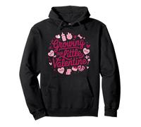 Growing Our Little Valentine Pregnancy Announcement New Mom Pullover Hoodie
