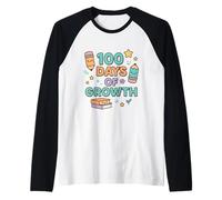 Growing Stronger Every Day 100 Days of Growth Raglan Baseball Tee