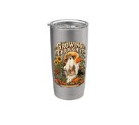 Growing Through It Haunted Garden Club Ghost Decor Stainless Steel Insulated Tumbler